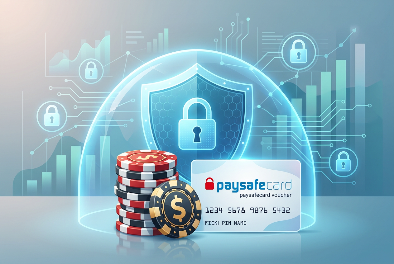 Ilustracja bezpieczeństwa i limitów płatności Paysafecard